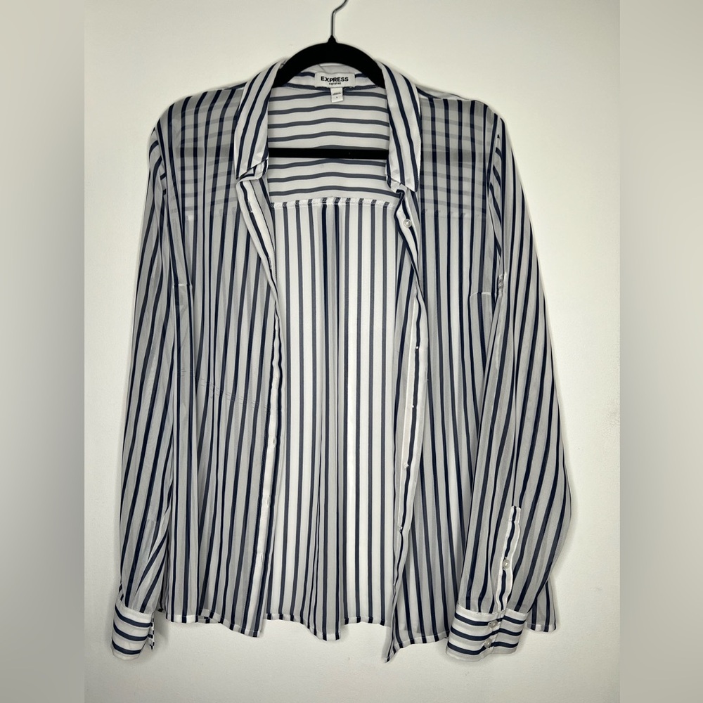 Express Portofino Stripped Shirt